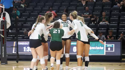 Team Celebration Post-Bri Strobert Kill vs. Wofford 2022