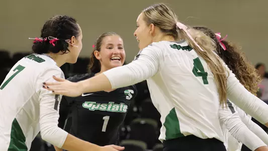 Team Celebration Post-Point vs. Radford Set 1