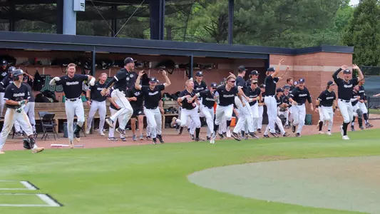 Dugout Celebration Post-Walk Off vs. Presbyterian Gm 2 2023