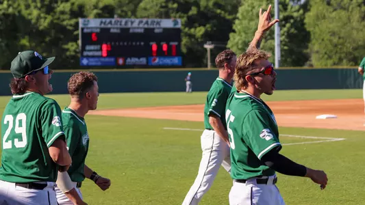 AJ Hacker Celebration Post-Gernon HR vs. Presbyterian Gm 1 2023