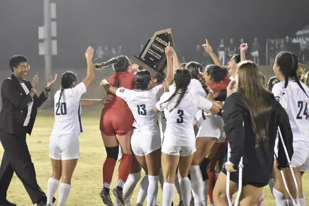 WSOC Regular Season Champs Trophy Lifting
