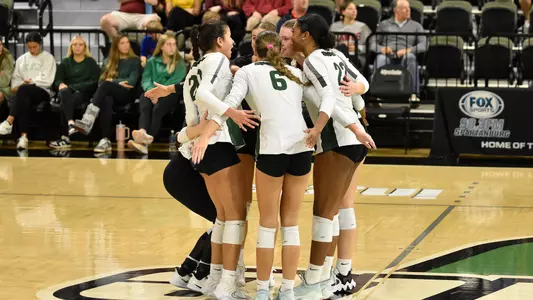 Team Celebration Huddle vs. Winthrop Set 2 2024