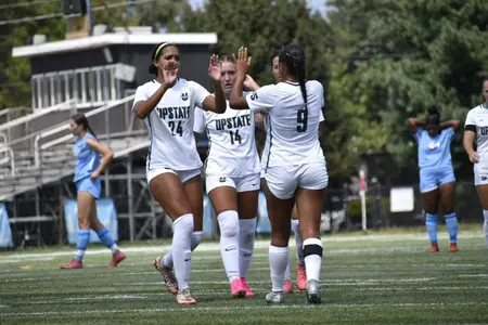 Nya Baccelli Celebrating Goal vs. Delaware State