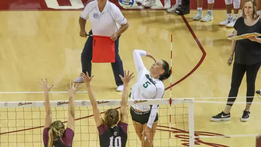 Alyssa Hook Attacking vs. College of Charleston Set 1 2024 - RF