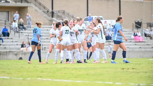 Team Celebration After Scoring against Longwood