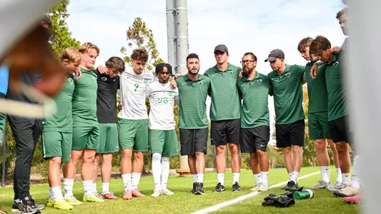MSOC Team Huddle vs Longwood