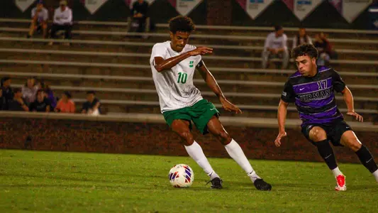 Jorhan Chopin dribbling against Furman