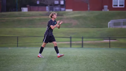 Josh Zawlocki encouraging his team against Queens