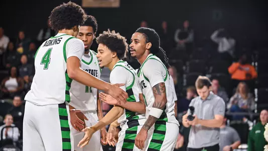 Men's Basketball after an and-one from Karmani Gregory