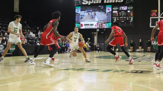 Karmani Gregory driving the lane