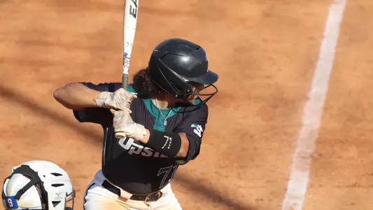 Denver Lauer at bat against PC during Game two