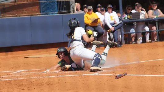 Kailey Canupp sliding into home plate vs ETSU