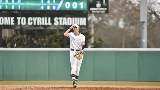 Alanna Deal in the infield