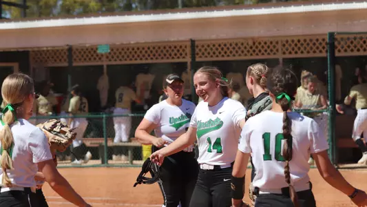 Maddie Drerup after striking out a batter