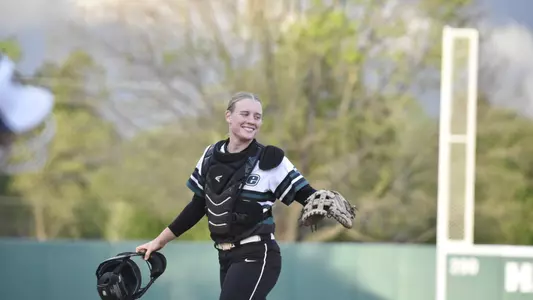 Abigail Pippen after a quick inning vs. CSU
