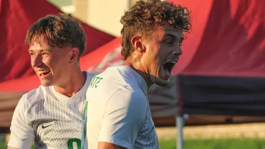 Oscar Kelly and Oskar Kaufmann celebration