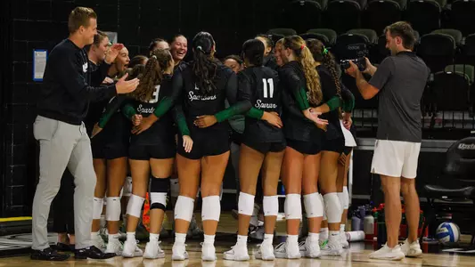 Team Huddle Pregame vs. Queens 2025 - EH