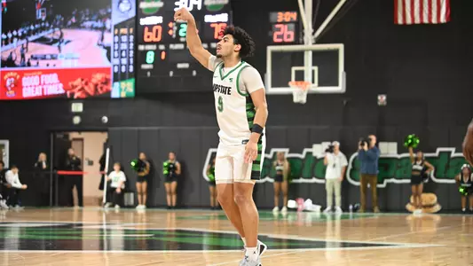 Mason Bendinger after his fourth triple against UNC Asheville (1/21/25)