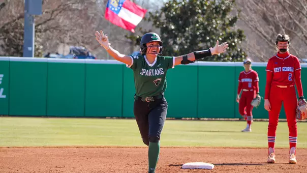 Emily Stern adding her first collegiate homerun against West Georgia (2/13/26)