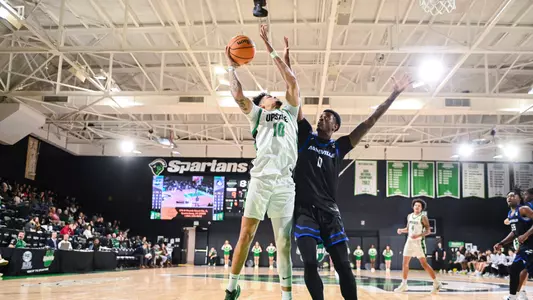 Breylin Garcia going for a layup against UNC Asheville (1/21/26)