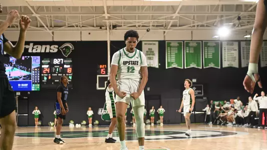 Jafeth Martinez flexing against Presbyterian