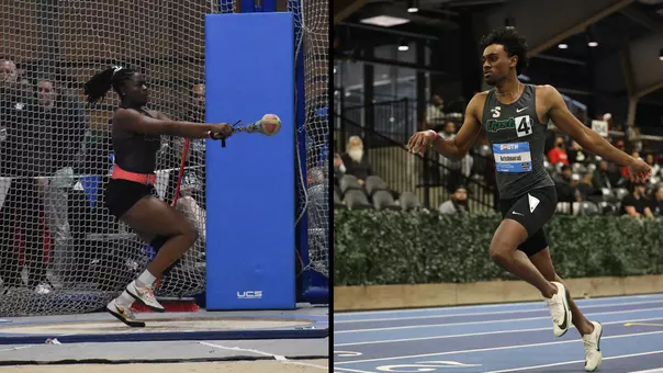 Jenelda Aristhil and Shriyaan Krishnaraj Big South Indoor Championships 2026