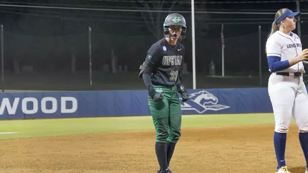 Amie Johnson after a triple against Longwood (3/28/26)