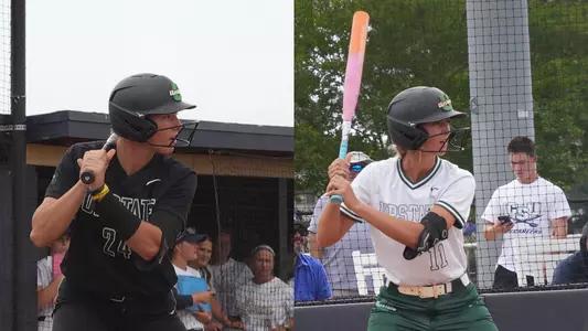 Collage of Sophia Kardatzke and Laila Landrum