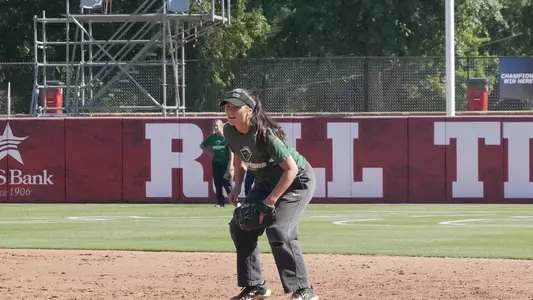 Ella Christopher in the infield
