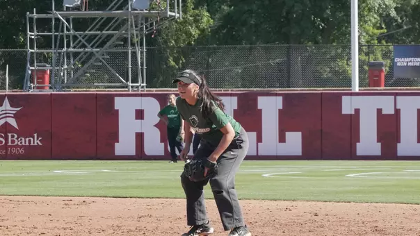 Ella Christopher in the infield