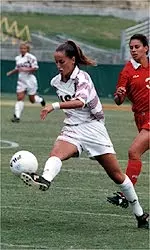 Kim Clark scored USC's first <BR>goal in a 2-0 win over ASU.