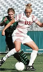 Megan Orach scored USC's <BR>first goal against <BR>Washington on Friday.