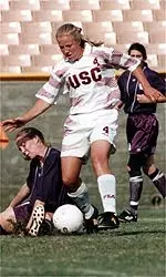 Kaylee Whitfield scored two <BR>goals against Washington State <BR>on Sunday.