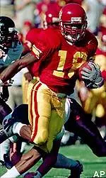 R. Jay Soward runs<br>past several Oregon State<br>defenders as he returns<br>a punt 85 yards<br>for a touchdown.