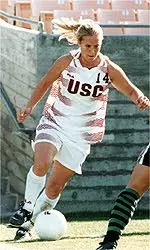 Christy Callier scored the <BR>first two goals of her <BR>career as USC beat Arizona, 6-0.