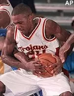 Rashad Jones battles for a loose ball in the first half in the Maui Invitational.