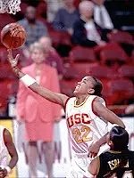 Tashara Carter drives to the basket in the second half against Rutgers.