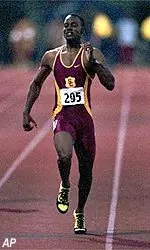 Jerome Davis captured both<br>the 200-meter and<br>400-meter titles at the<br>1999 Pac-10 Championships this year.