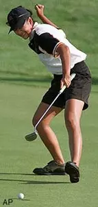Jennifer Rosales shot a<br>3-over-par 74<br>in today's final round<br>to finish with a<br>three-round total of 216.