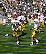 R. Jay Soward and the Trojans<br> will start with Purdue in the<br> 1998 Pigskin Classic.