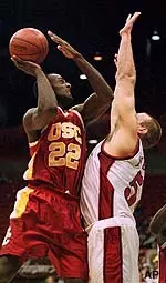 Shannon Swillis, last<BR> season's leading rebounder, <BR> is one of seven<BR> returning players for the Trojans.