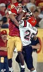 R. Jay Soward caught<br>four passes for 94 yards,<br>including two touchdowns,<br>versus SDSU last season.