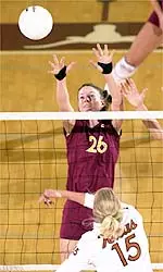 USC added 15 blocks and held the Beavers to five in a 3-0 victory on Thursday.