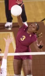 Antoinette Polk added a season-high 20 kills, leading No. 6 USC in win over No. 3 Arizona.