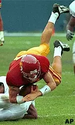 Carson Palmer ranks fifth on USC's career passing ladder after only 18 starts under his belt.