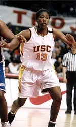 Senior Denise Woods led all scorers with 16 points against the Gauchos.