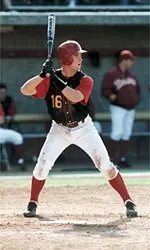 Justin Gemoll, above, scored in the bottom of the ninth off a Mark Prior pinch hit to defeat UCLA Saturday.