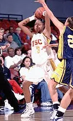 Tiffany Elmore paced five Trojans in double-digit scoring with 21 points.