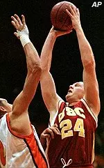 Junior forward Brian Scalabrine was named USC's Most Valuable Player for the second consecutive year.