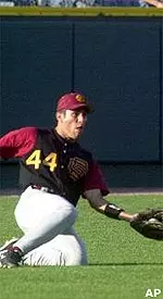 Abel Montanez makes a diving catch in the fourth inning of Wednesday's game against Florida State.